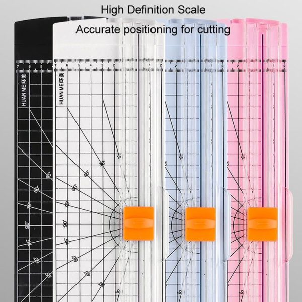 HUANMEI For A3 A4 A5 Paper Cutter With Pull-out Ruler DIY Small Portable Photo Die Cutting Machine (White) - Image 4