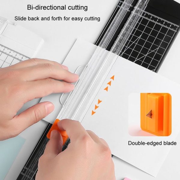 HUANMEI For A3 A4 A5 Paper Cutter With Pull-out Ruler DIY Small Portable Photo Die Cutting Machine (White) - Image 6