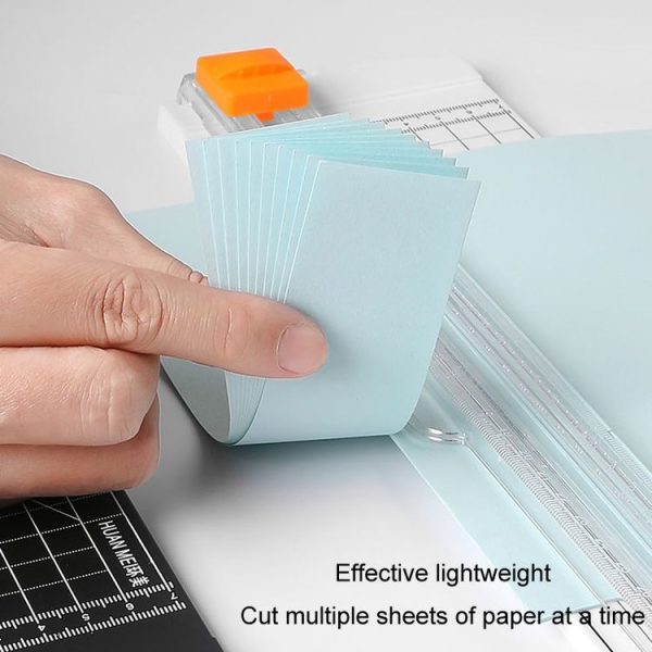 HUANMEI For A3 A4 A5 Paper Cutter With Pull-out Ruler DIY Small Portable Photo Die Cutting Machine (White) - Image 8