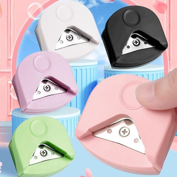 Round Corner Trimmer Chamferer Cardstock Photo PVC Card Corner Cutter (White) - Image 2