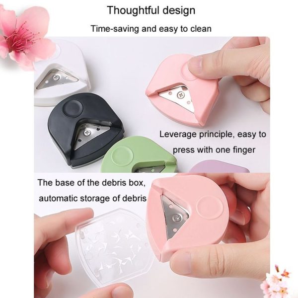 Round Corner Trimmer Chamferer Cardstock Photo PVC Card Corner Cutter (White) - Image 4
