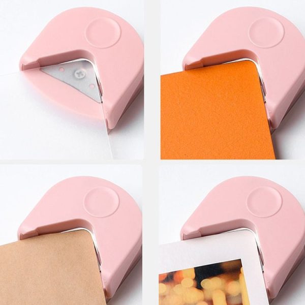 Round Corner Trimmer Chamferer Cardstock Photo PVC Card Corner Cutter (White) - Image 5