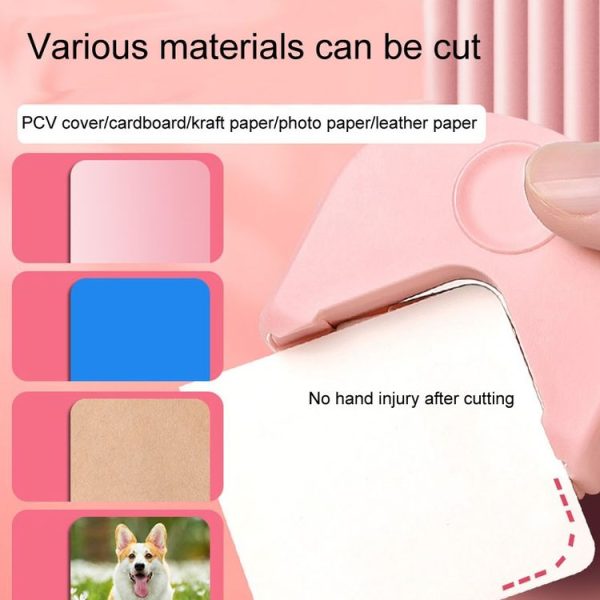 Round Corner Trimmer Chamferer Cardstock Photo PVC Card Corner Cutter (White) - Image 7
