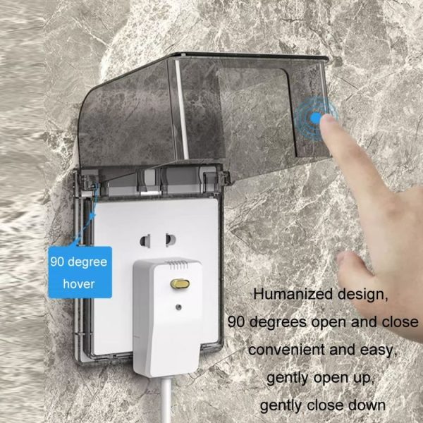 Self-adhesive Switch Socket Anti-leakage Protective Cover Waterproof Box (Type 86 Blue) - Image 4