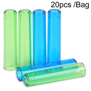 20pcs / Bag Transparent Pen Caps Pencil Sleeves Protective Pencil Tip Cap (Color Mixed)
