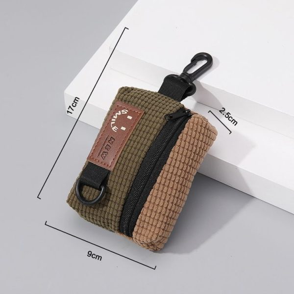 Corduroy Outdoor Cycling Hanging Bag Earphone Portable Storage Sports Bag Universal Bag Hanger - Image 3