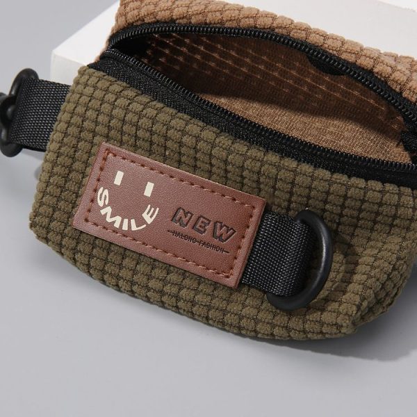 Corduroy Outdoor Cycling Hanging Bag Earphone Portable Storage Sports Bag Universal Bag Hanger - Image 4