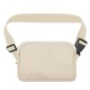 Nylon Waterproof Chest Bag Outdoor Sports Pocket Running Mobile Phone Bag (White)