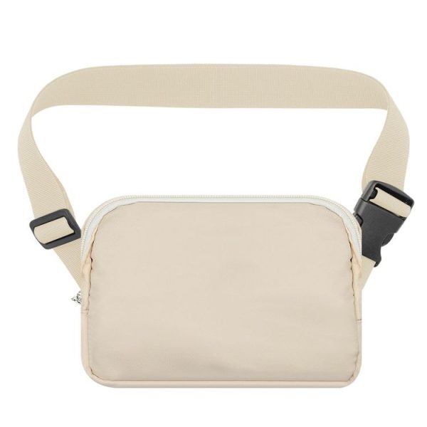 Nylon Waterproof Chest Bag Outdoor Sports Pocket Running Mobile Phone Bag (White)
