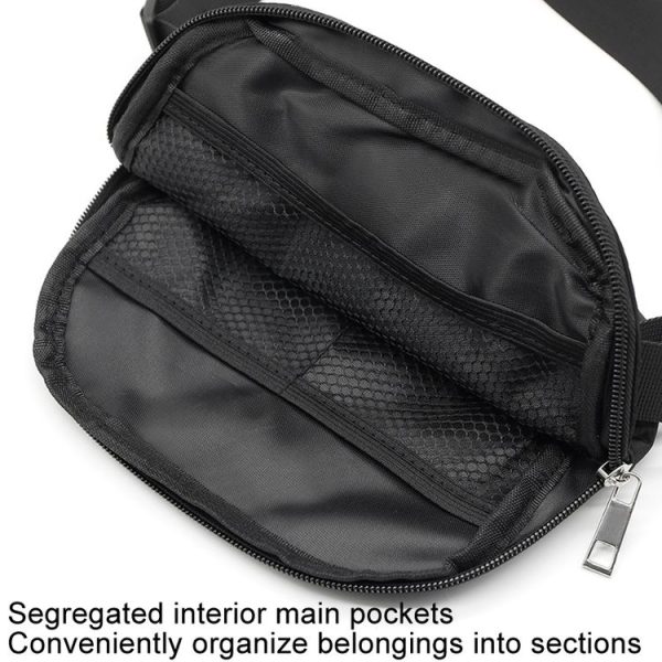 Nylon Waterproof Chest Bag Outdoor Sports Pocket Running Mobile Phone Bag (White) - Image 4