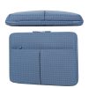 10 / 11 Inch Houndstooth Pattern Oxford Cloth Laptop Bag Waterproof Tablet Storage Bag (Dark Gray) - Image 3