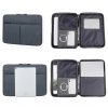 10 / 11 Inch Houndstooth Pattern Oxford Cloth Laptop Bag Waterproof Tablet Storage Bag (Dark Gray) - Image 4