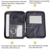 10 / 11 Inch Houndstooth Pattern Oxford Cloth Laptop Bag Waterproof Tablet Storage Bag (Dark Gray) - Image 5