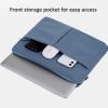 10 / 11 Inch Houndstooth Pattern Oxford Cloth Laptop Bag Waterproof Tablet Storage Bag (Dark Gray) - Image 6