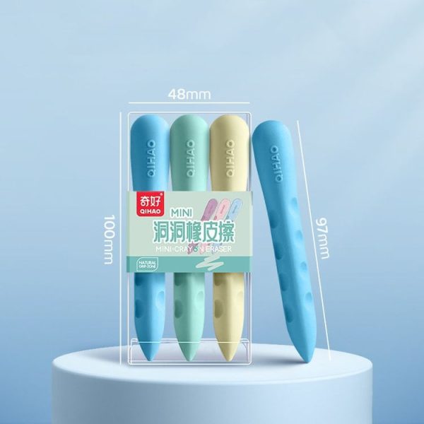 3pcs / Box QIHAO 8870 Cave Eraser For Elementary School Students No Trace No Chip Eraser, Style: Small For Boys - Image 2