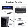 Car Digital Display Clock Luminous Electronic Thermometer Voltmeter (TS-7010V) - Image 3