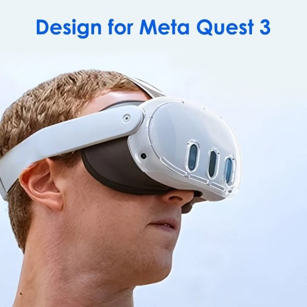 Meta Quest 3 PC Protective Shell, Style: 7 In 1 (Glitter Transparent) - Image 2