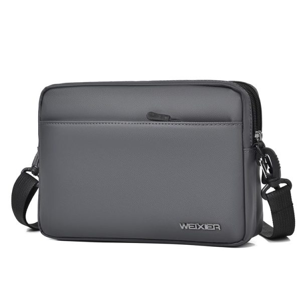 WEIXIER W128 Men Messenger Bag Outdoor Multifunctional Waterproof Wear-Resistant Shoulder Bag (Grey)