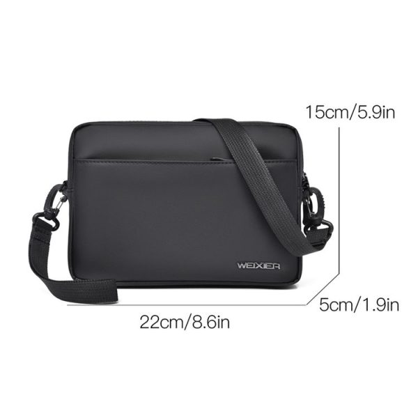 WEIXIER W128 Men Messenger Bag Outdoor Multifunctional Waterproof Wear-Resistant Shoulder Bag (Grey) - Image 3