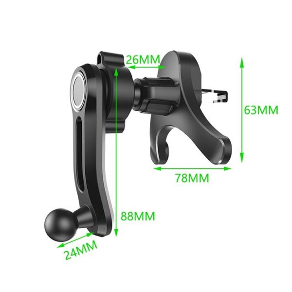 Car Air-conditioning Vent Y-shaped Base Mobile Phone Holder, Color: Tenth Generation Green - Image 3