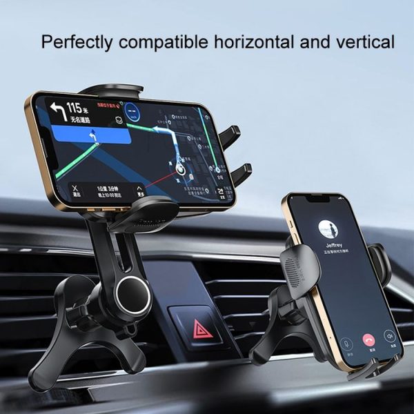 Car Air-conditioning Vent Y-shaped Base Mobile Phone Holder, Color: Tenth Generation Green - Image 5
