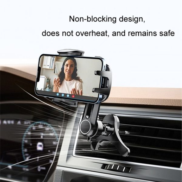 Car Air-conditioning Vent Y-shaped Base Mobile Phone Holder, Color: Tenth Generation Green - Image 7