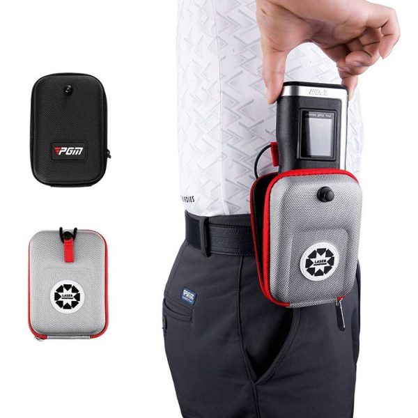 PGM ZP040 Golf Rangefinder Waist Pack Lightweight Portable Belt Ball Bag (Gray-red) - Image 2