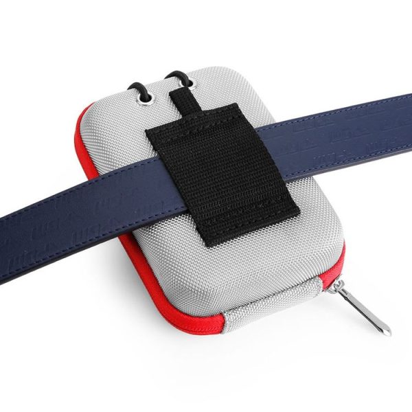 PGM ZP040 Golf Rangefinder Waist Pack Lightweight Portable Belt Ball Bag (Gray-red) - Image 4