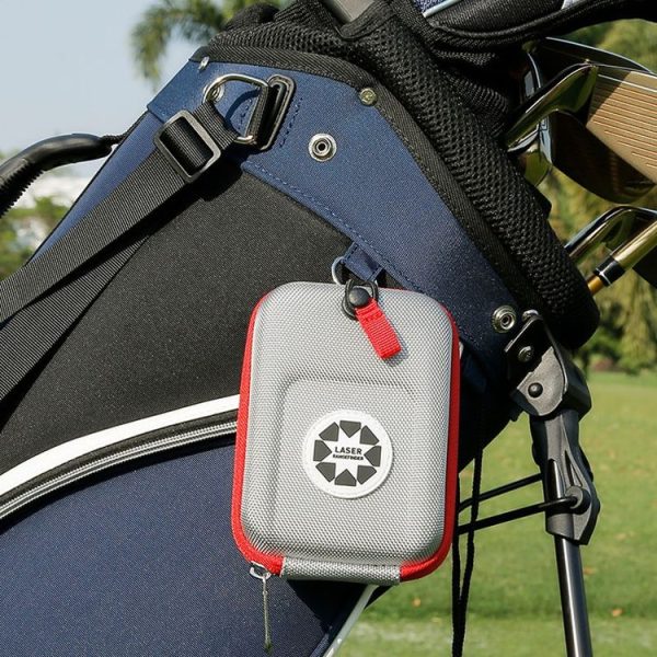 PGM ZP040 Golf Rangefinder Waist Pack Lightweight Portable Belt Ball Bag (Gray-red) - Image 6