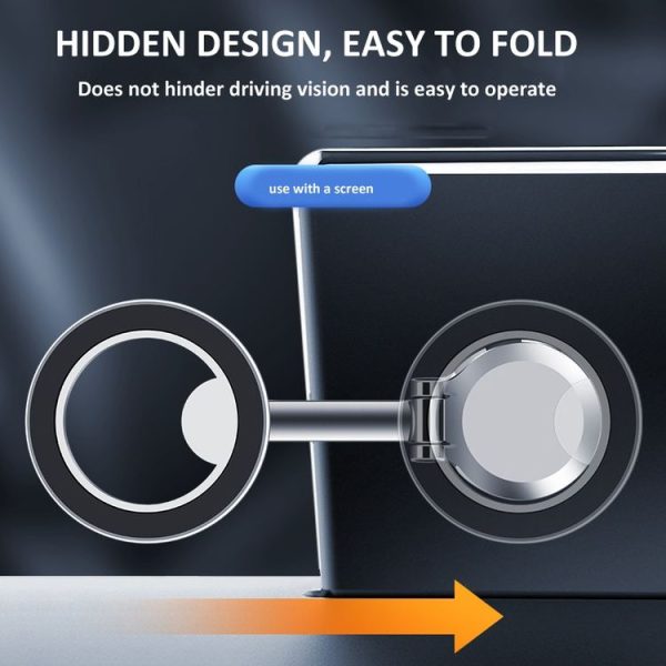 Zinc Alloy Car Screen Magnetic Mobile Phone Holder (Silver) - Image 4