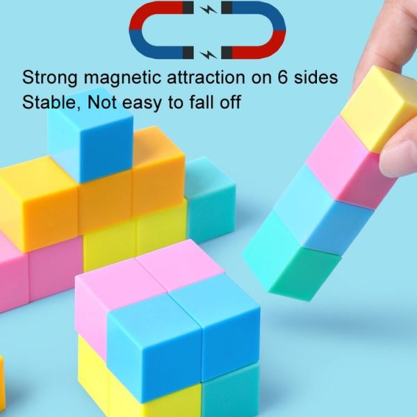 ARTCOLOR 20pcs / Pack 2cm Cube Magnetic Teaching Aids Cube Toys For Elementary School Students - Image 3