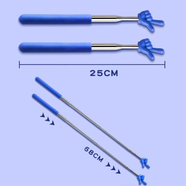 Retractable Teacher Pointer Extendable Finger Pointer Stick for School (Random Color) - Image 3