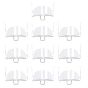 10pcs / Bag Recyclable Transparent Restaurant Mask Chef Anti-fog And Anti-Spittle Plastic Masks (opp Bag)