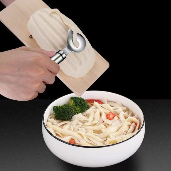 Stainless Steel Noodle Chipper Hangable Household Noodle Peeler, Model: Round Light Handle - Image 10