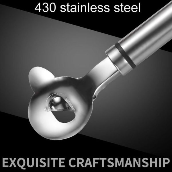 Stainless Steel Noodle Chipper Hangable Household Noodle Peeler, Model: Round Light Handle - Image 8