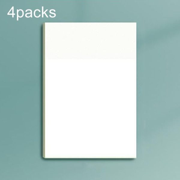 4packs Small Transparent Convenient Memo Stickers Student Notes Sticky Stickable Bookmarks