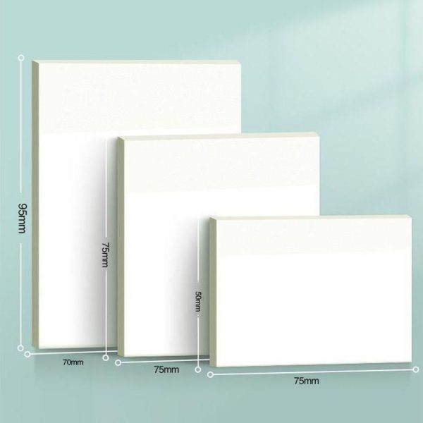 4packs Small Transparent Convenient Memo Stickers Student Notes Sticky Stickable Bookmarks - Image 3
