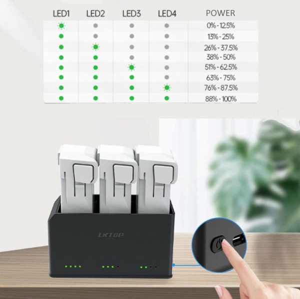 DJI Mini 4 Pro / Mini 3 Pro Drone LKTOP 100W Two Way Charging Hub - Image 4
