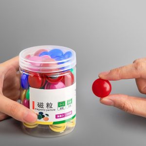 80pcs / Box 20mm Round Colorful Conference Teaching Whiteboard Paper Magnetic Buckle