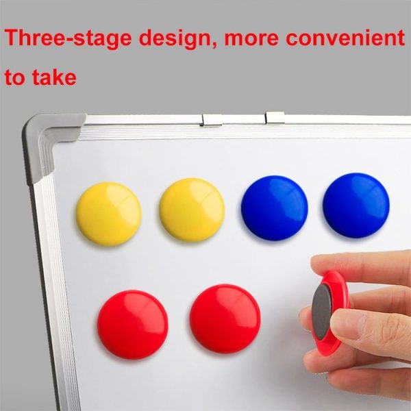 80pcs / Box 20mm Round Colorful Conference Teaching Whiteboard Paper Magnetic Buckle - Image 6