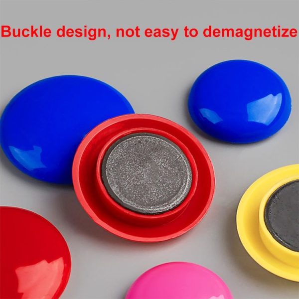80pcs / Box 20mm Round Colorful Conference Teaching Whiteboard Paper Magnetic Buckle - Image 7