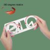 2pcs Multifunctional Drawing Ruler Function Drawing Protractor Geometric Ruler (For Primary School) - Image 4