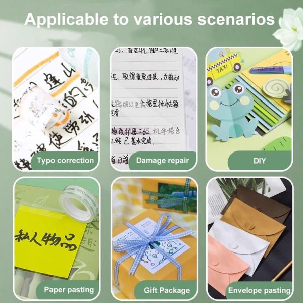 12 Rolls Width 1.2cm x Length 27.3m Deli Small High Viscosity Office Transparent Tape Student Stationery Tape - Image 6