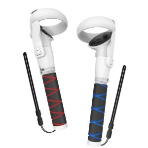 Meta Quest 2 AMVR BSG10 Handle Extension Rod Holder Rhythm Lightsaber Game VR Accessories (White)