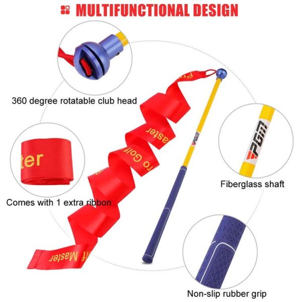 PGM HGB020 Golf Exerciser Ribbon Swing Stick Audible Practice To Improve Swing Speed - Image 4