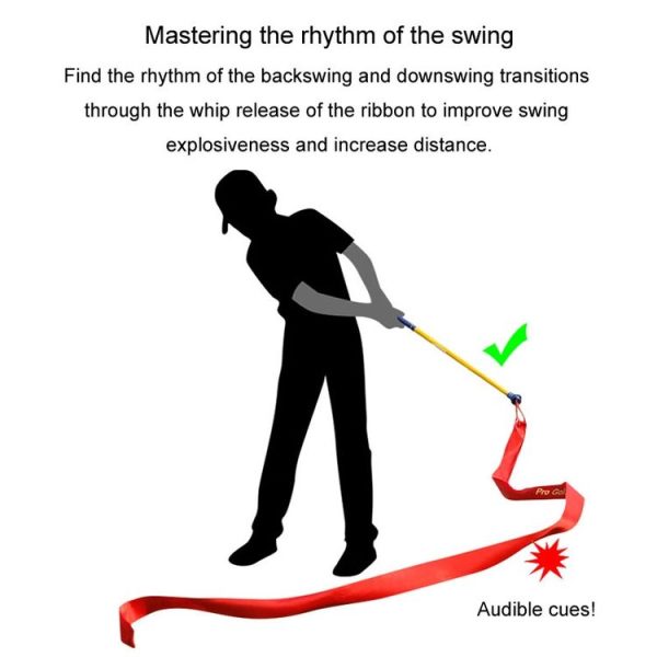 PGM HGB020 Golf Exerciser Ribbon Swing Stick Audible Practice To Improve Swing Speed - Image 5