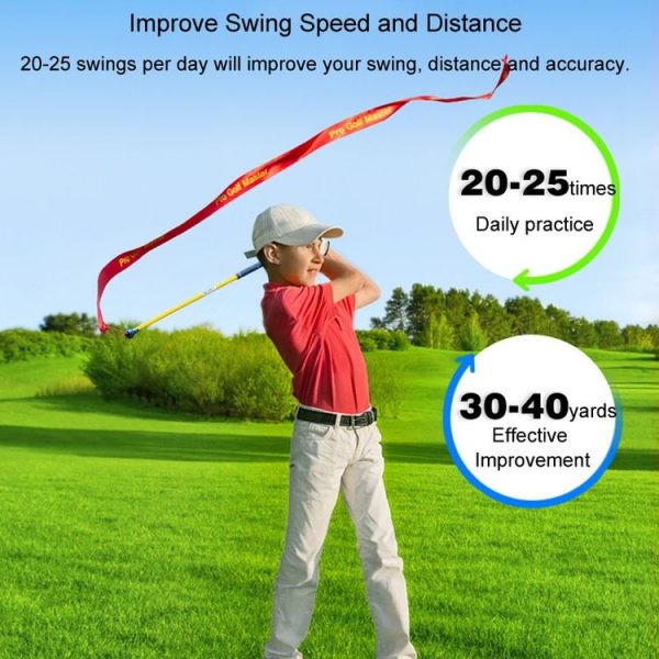 PGM HGB020 Golf Exerciser Ribbon Swing Stick Audible Practice To Improve Swing Speed - Image 8