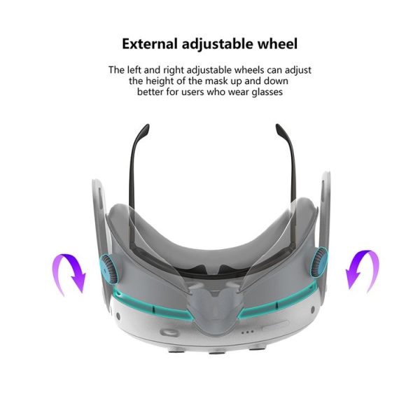 Meta Quest 3 Air Circulation Heat Dissipation Replacement Mask With Fan Anti-Fogging VR Mask Accessories - Image 4
