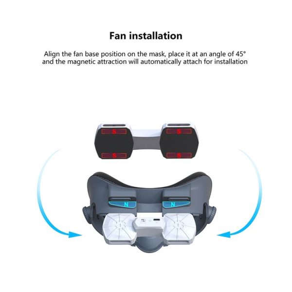 Meta Quest 3 Air Circulation Heat Dissipation Replacement Mask With Fan Anti-Fogging VR Mask Accessories - Image 7
