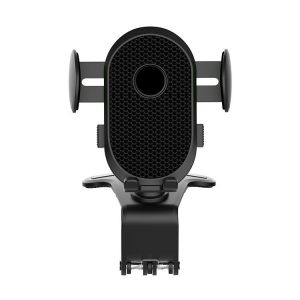 Car Dashboard Chuck Navigation Bracket Parking Number Plate (Black)
